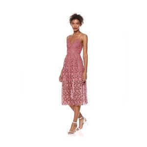 Astr Red Spaghetti Strap Sundress Midi